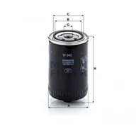 Filtry oleju - MANN Filtr oleju -FILTER W 940 - miniaturka - grafika 1