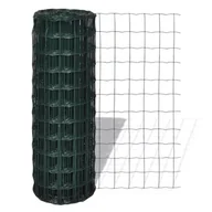 Ogrodzenia - vidaxl Ogrodzenie Euro 25x1,7 m z siatką stalową 100x100 mm - miniaturka - grafika 1