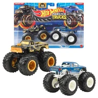 Samochody i pojazdy dla dzieci - Hot Wheels Monster Trucks Dwupak Ciężarówek 2-Pak Autek Samochodzików Bigfoot 50'th & Bigfoot - miniaturka - grafika 1