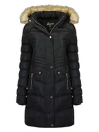 Kurtki damskie - Geographical Norway Płaszcz zimowy "Badonna" w kolorze czarnym - miniaturka - grafika 1