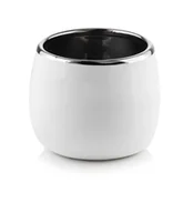 Pozostałe akcesoria do uprawy roślin - Doniczka osłonka walec Moon biała H13 DEcodomi - miniaturka - grafika 1