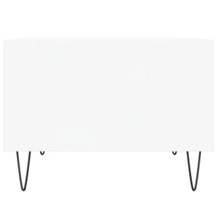 Stolik kawowy, biały 60x50x36,5 cm, materiał drewnopochodny  Lumarko! - Ławy i stoliki kawowe - miniaturka - grafika 6