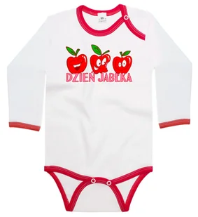 Body dziecięce Trzy Wesołe Czerwone Jabłuszka Z Napisem Dzień Jabłka 86/92 - Body dla niemowląt Body dziecięce Trzy Wesołe Czerwone Jabłuszka Z Napisem Dzień Jabłka 86/92 - Body dla niemowląt - miniaturka - grafika 1