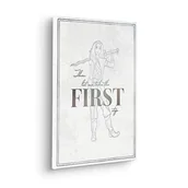 Wyposażenie pokoiku dziecięcego - Komar Disney 100 obraz na blejtramie w ramie z prawdziwego drewna – Raya First One – rozmiar 30 x 40 cm – pokój dziecięcy, obraz na płótnie, obraz ścienny - miniaturka - grafika 1