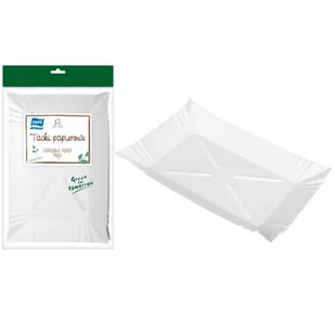 Tacki papierowe Green for Tomorrow 12 sztuk - Naczynia i sztućce jednorazowe - miniaturka - grafika 1