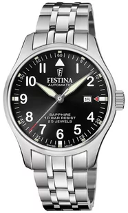 Zegarek Zegarek Festina F20151-D Classic Automatic - Zegarki męskie - miniaturka - grafika 1