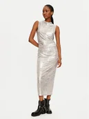 Sukienki - Vila Sukienka koktajlowa 14100142 Srebrny Regular Fit - miniaturka - grafika 1