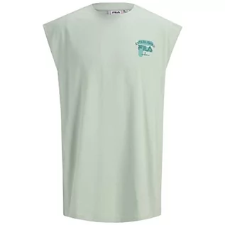 Koszulki sportowe męskie - FILA Męska koszulka na ramiączkach/koszulka, zielona (Silt Green), M, Silt Green, M - grafika 1