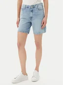 Spodenki damskie - Tommy Hilfiger Szorty jeansowe WW0WW45505 Błękitny Regular Fit - miniaturka - grafika 1