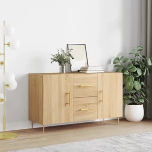 vidaXL Komoda, dąb sonoma, 100x36x60 cm, materiał drewnopochodny - Komody - miniaturka - grafika 1