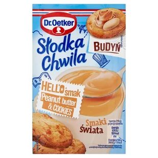 Dr. Oetker Słodka Chwila Budyń smak peanut butter & cookies 43 g - Budyń - miniaturka - grafika 1