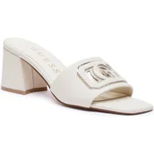 Klapki i japonki damskie - Guess Skórzane klapki na słupku GANIKA - miniaturka - grafika 1