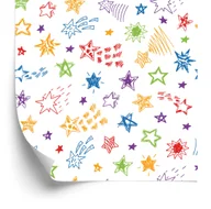 Tapety - Tapeta Dla Dzieci - Spadające Gwiazdy - miniaturka - grafika 1