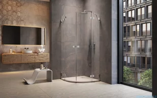 Radaway Essenza Pro Brushed Nickel Pdd kabina 80x80 cm szczotkowany nikiel 10095080-91-01L/10095080-91-01R - Kabiny prysznicowe - miniaturka - grafika 3