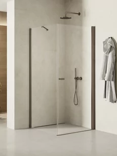 Kabina prysznicowa New Trendy New Soleo 90x100 prostokątna grafit uniwersalna K-2140-WP - Kabiny prysznicowe - miniaturka - grafika 1