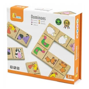 Viga Viga 59622 Gra domino - zwierzęta - Gry planszowe - miniaturka - grafika 1