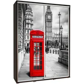 Szafy - Szafa 155 z Grafiką Londyn 3 Penelopa Maridex Dąb Sonoma - miniaturka - grafika 1