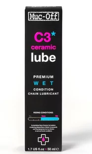 Muc-Off Olejek ceramiczny do łańcucha na mokre warunki C3 WET Ceramic Lube / Opakowanie: 50 ml 869 - Części rowerowe - miniaturka - grafika 1
