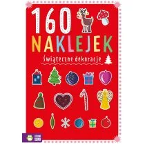 160 naklejek. Świąteczne dekoracje - Kolorowanki, wyklejanki - miniaturka - grafika 1