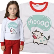Piżamy dla dziewczynek - Piżama dziecięca Krowa Krówka 86/92 - VoloDonum - miniaturka - grafika 1