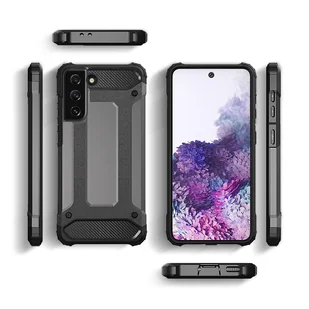 Hybrid Armor etui do Samsung Galaxy S23 Ultra pancerny hybrydowy pokrowiec czarne - Etui i futerały do telefonów - miniaturka - grafika 4