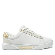 Sneakersy damskie - Sneakersy Tommy Hilfiger Chic Court Sneaker FW0FW08382 Biały - miniaturka - grafika 1
