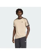 Koszulki męskie - adidas T-Shirt 3-Stripes KE7964 Beżowy Regular Fit - miniaturka - grafika 1