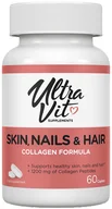 Witaminy i minerały - Suplement diety Ultra Vit Skin, Nails & Hair Collagen formula 60 kapsułek (5060730361593) - miniaturka - grafika 1