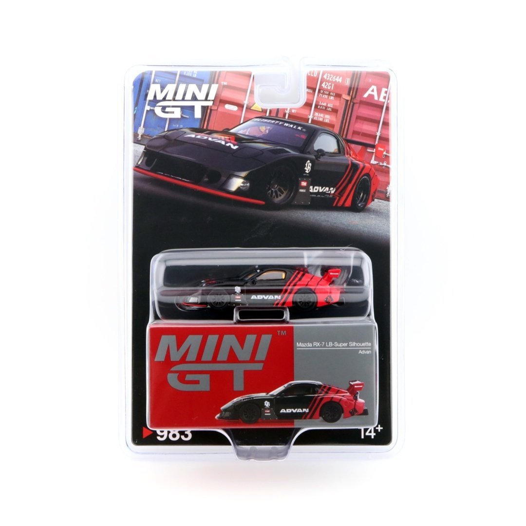 MINI GT Mazda RX-7 LB-Super Silhouette ADVAN LHD MGT00983-BL MiniGT