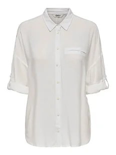 ONLY Koszula w kolorze białym - Bluzki damskie - miniaturka - grafika 1