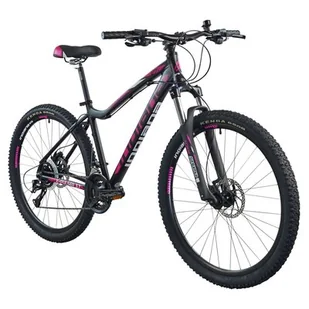 Rower górski MTB INDIANA X-Pulser 3.7 D17 27.5 cala damski Czarno-fuksjowy - Rowery - miniaturka - grafika 1