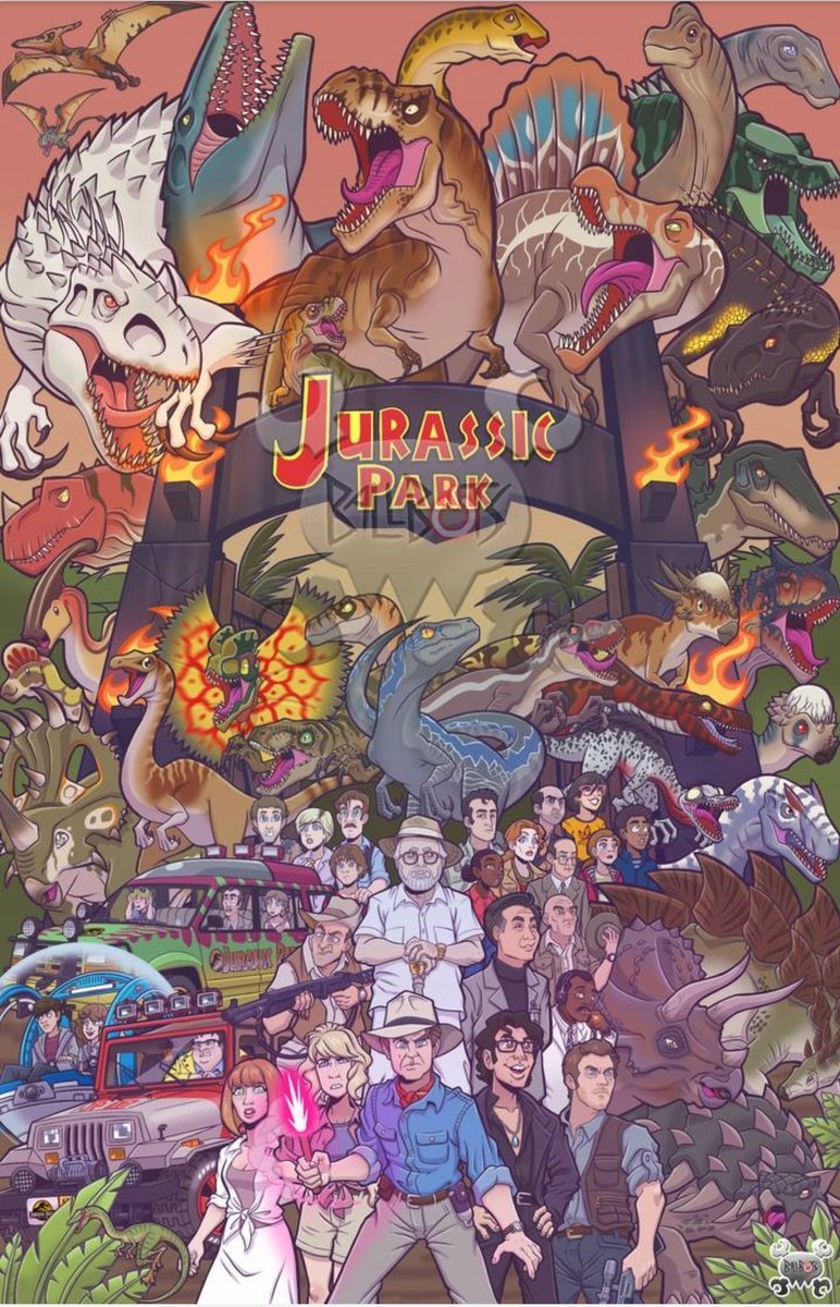 PODKŁADKA POD MYSZ Nadruk 22x18 cm Jurassic Park Jurassic World y Prezent