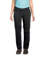 Spodnie damskie - Maier Sports Damskie spodnie trekkingowe Nata 2 bermuda-zipp-off, czarne, 50 233027 - miniaturka - grafika 1