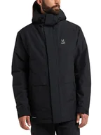 Kurtki męskie - Haglöfs Parka "Salix Proof™ Mimic" w kolorze czarnym - miniaturka - grafika 1