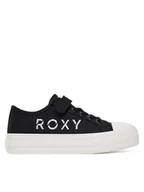 Buty dla dziewczynek - Roxy Trampki 24KC1003 Czarny - miniaturka - grafika 1
