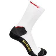 Skarpetki sportowe męskie - SALOMON Speedcross Crew white/deep black EU 42-44 - miniaturka - grafika 1
