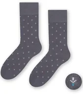 Skarpetki męskie - Garniturowe skarpetki męskie w delikatny wzór Art.056 - miniaturka - grafika 1