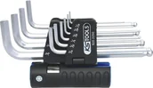 Klucze i nasadki - KS Tools Komplet klucz imbusowy zagięty z firmy  920.2250 Classic 3-in-1 głowica kulowa, długie, 10-częściowy, 5/64 cala  9/16 cala 4042146355374 - miniaturka - grafika 1