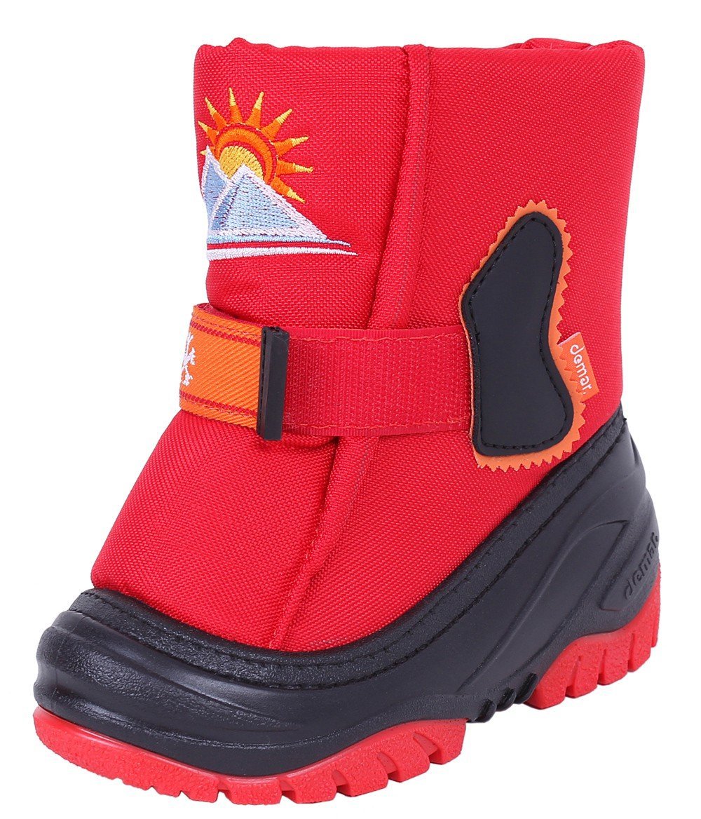 Czerwone, ocieplane śniegowce SUN RISE DEMAR 26-27 EU