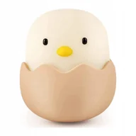 Lampy stojące - Lampka Nocna Kurczak Eggshell LED dla dzieci Silikonowa na USB - miniaturka - grafika 1