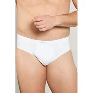 Majtki męskie - Slipy męskie gładkie białe z czystej bawełny Kappa K1103 - miniaturka - grafika 1