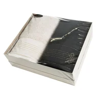 Ręczniki - Komplet ręczników 2 cz. 2x70x140 beżowy czarny 520 g/m2 frotte zestaw upominkowy 23 - miniaturka - grafika 1