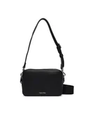 Torebki damskie - Calvin Klein Torebka Webbing Double Strap Camera Bag LV04F3165G Czarny - miniaturka - grafika 1