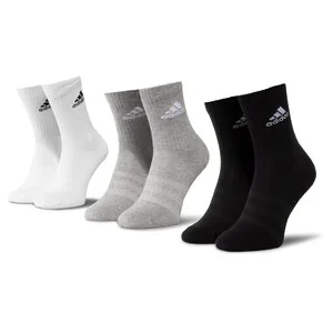 Adidas Zestaw 3 par wysokich skarpet unisex Cush Crw 3Pp DZ9355 Mgreyh/Mgreyh/Black - Skarpetki damskie - miniaturka - grafika 1