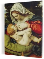 Dewocjonalia - Art christiana Matka Boża karmiąca, obraz religijny na płótnie canvas ACHC088 - miniaturka - grafika 1