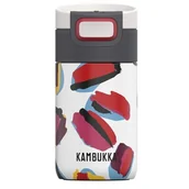 Kubki termiczne - Kambukka Kubek termiczny Etna 300 ml (Leopard Brush) biały 11-01026 - miniaturka - grafika 1