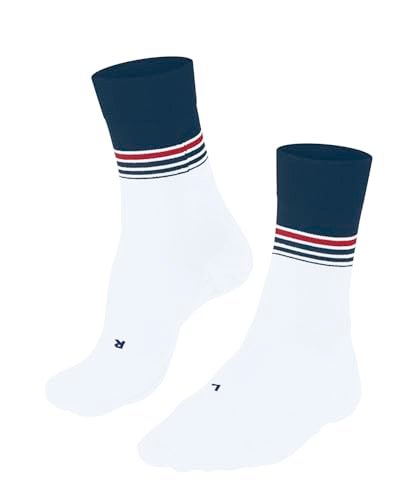 FALKE Mężczyźni Skarpety do biegania RU4 Endurance Cool M So materiał funkcyjny przeciw pęcherzom cienkie 1 Para, Biały White 2003 Stripe, 42-43