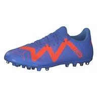 Piłka nożna - PUMA Męskie buty piłkarskie Future Play Mg, Blue Glimmer Puma White Ultra Orange, 41 EU - miniaturka - grafika 1