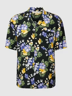 Koszule męskie - Koszula casualowa z czystej wiskozy z listwą guzikową model ‘TROPICAL’ - grafika 1