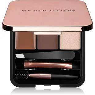 Makeup Revolution Brow Sculpt Kit zestaw do stylizacji brwi odcień Medium 2,2 g - Akcesoria i kosmetyki do stylizacji brwi - miniaturka - grafika 1